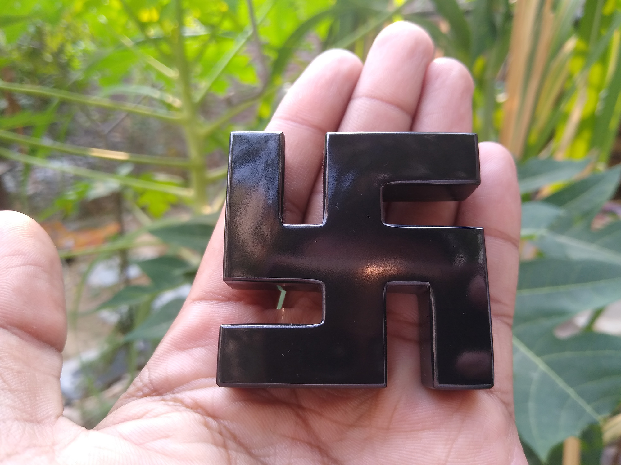 Black Pyroxene Swastika