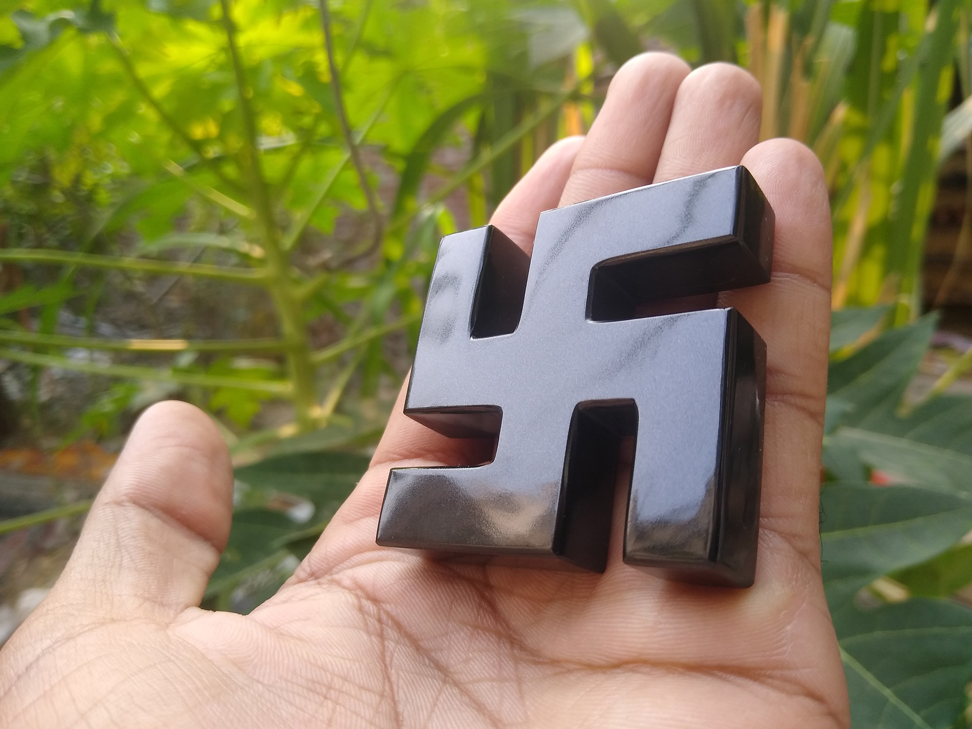 Black Pyroxene Swastika