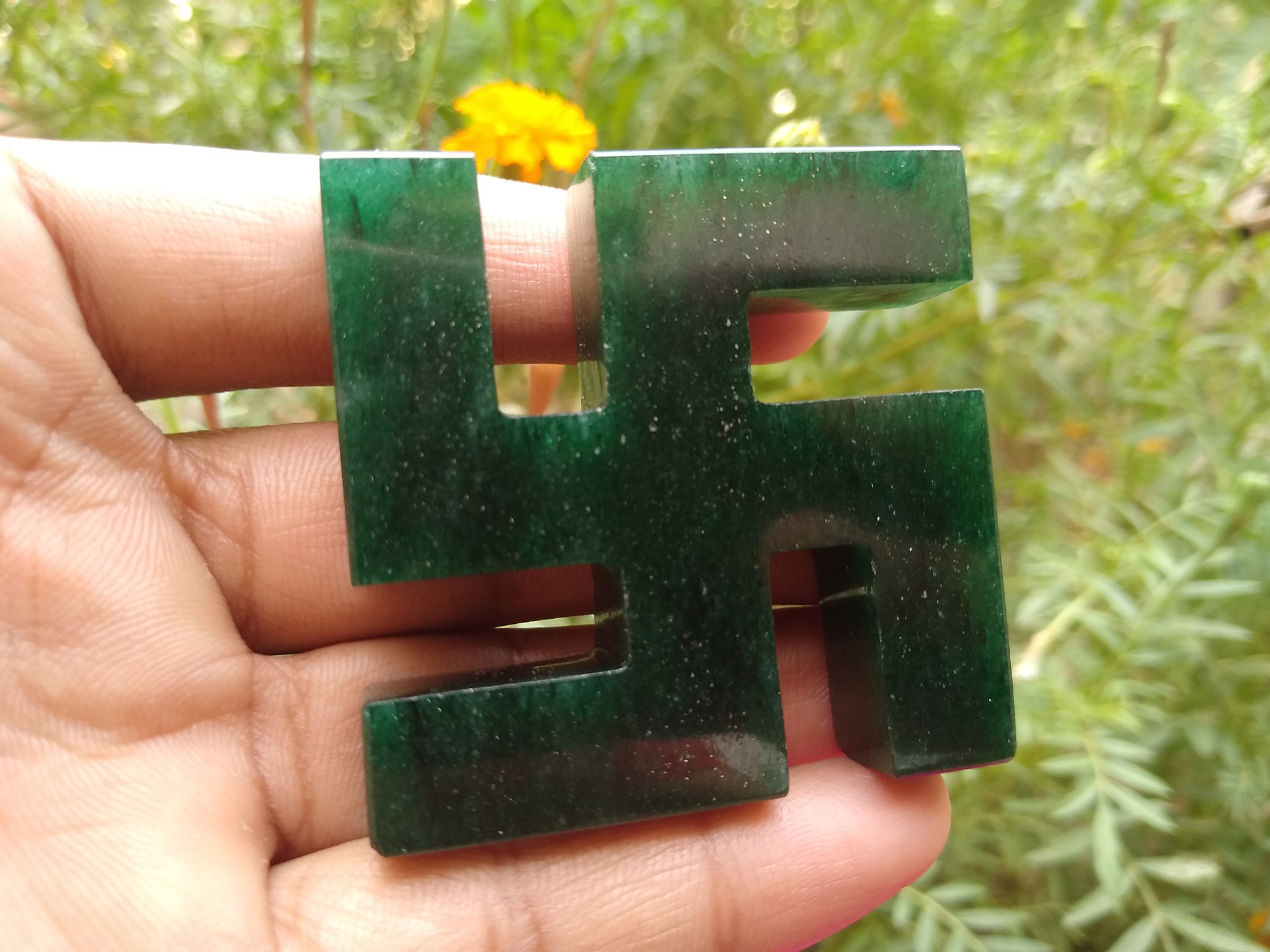 Green Jade Swastika