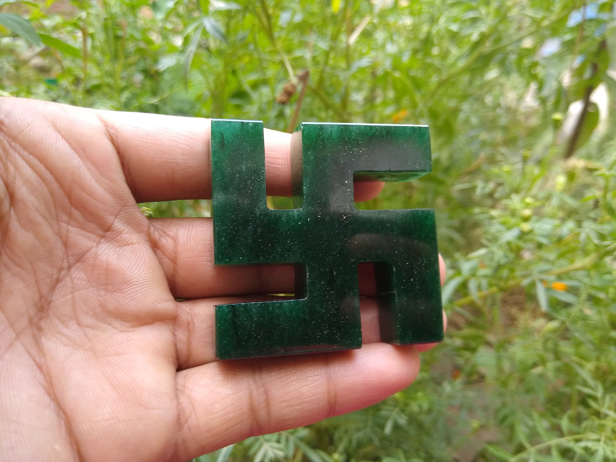 Green Jade Swastika