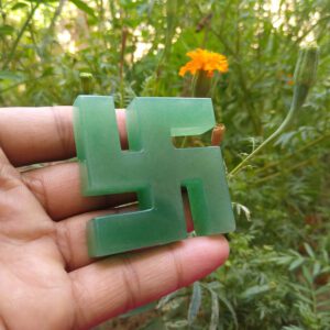 Royal Green Aventurine Swastika