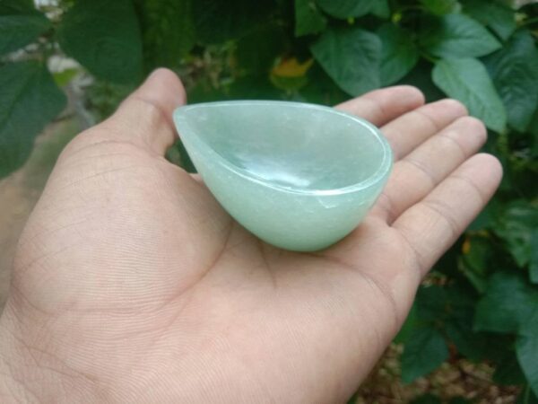 green aventurine diya