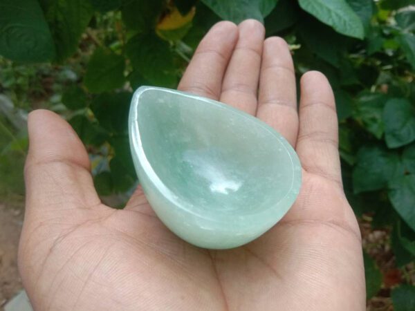 green aventurine diya