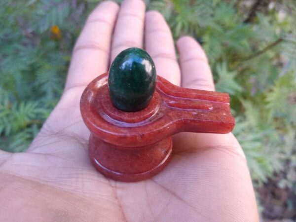 Red Aventurine yoni base lingam