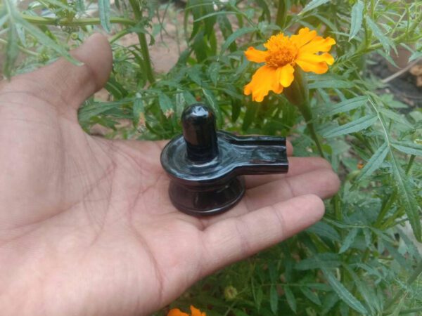 Black stone shivling