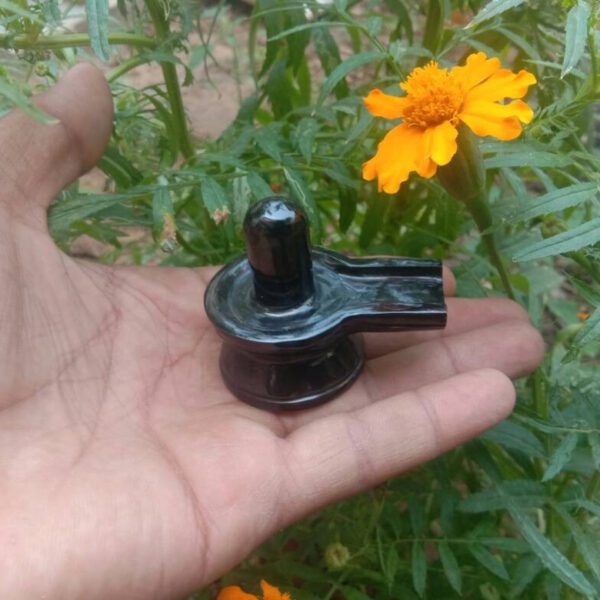 Black stone shivling