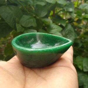 Green jade Diya