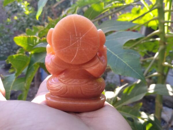 red aventurine ganesha