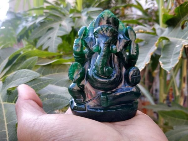 Green jade shivling
