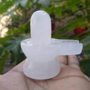 White quartz shivling