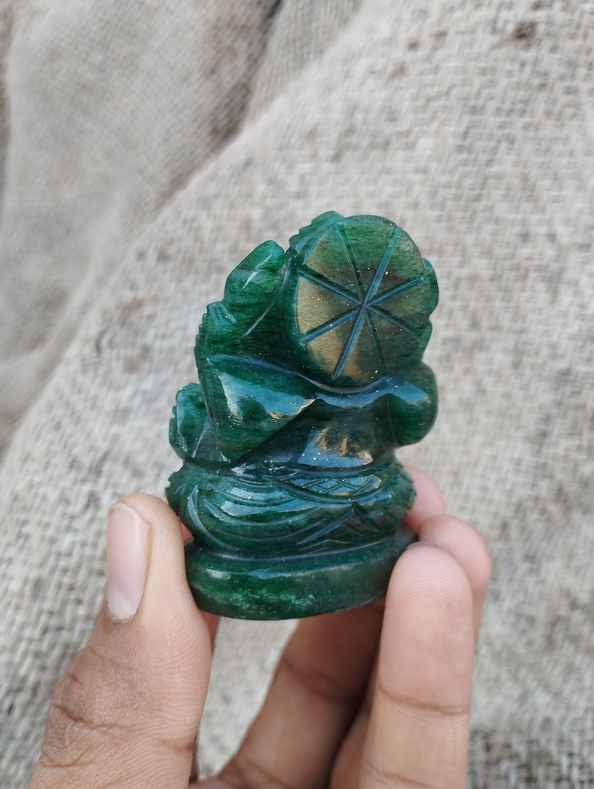 Green jade Ganesha