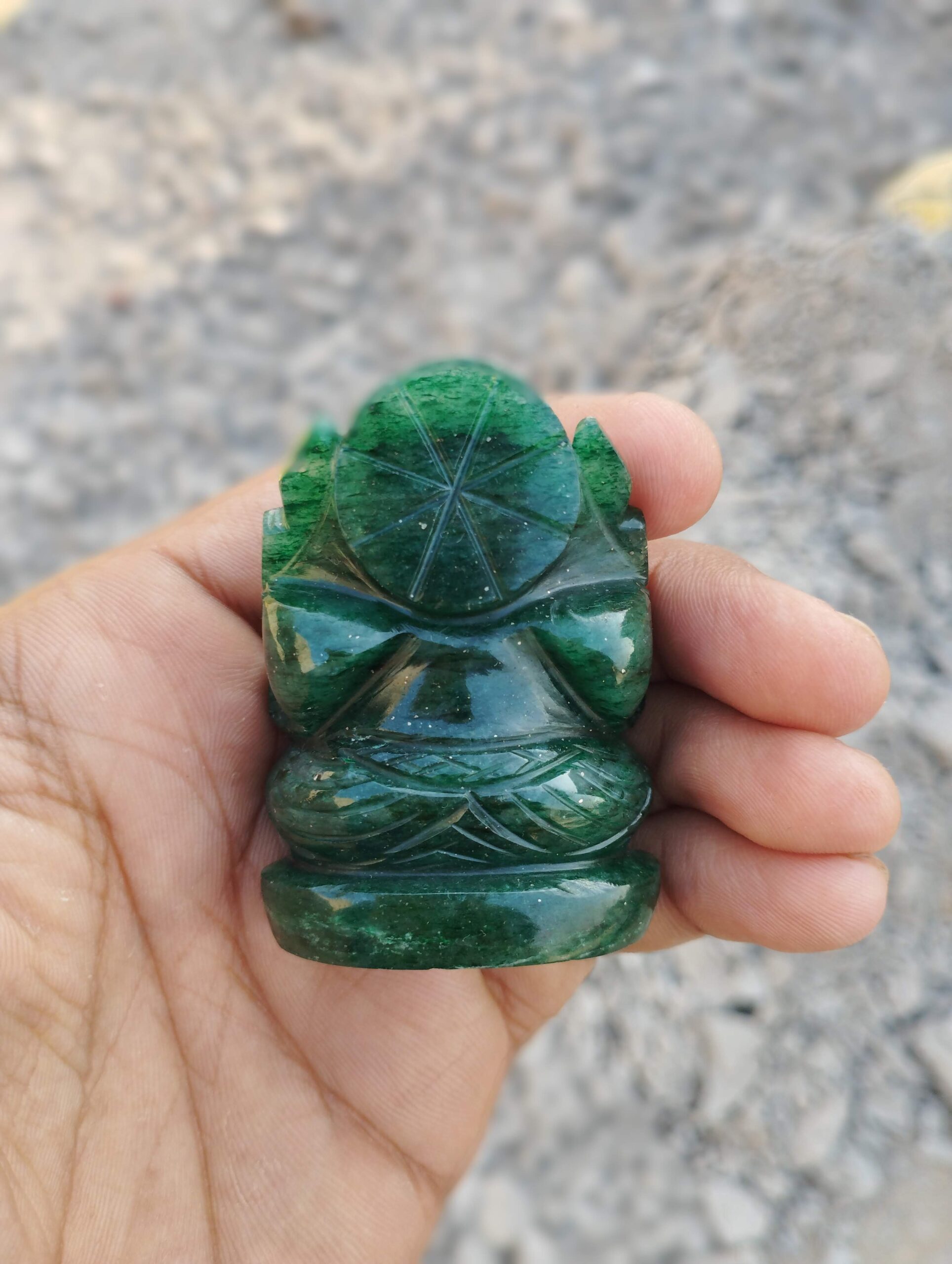Green jade Ganesha